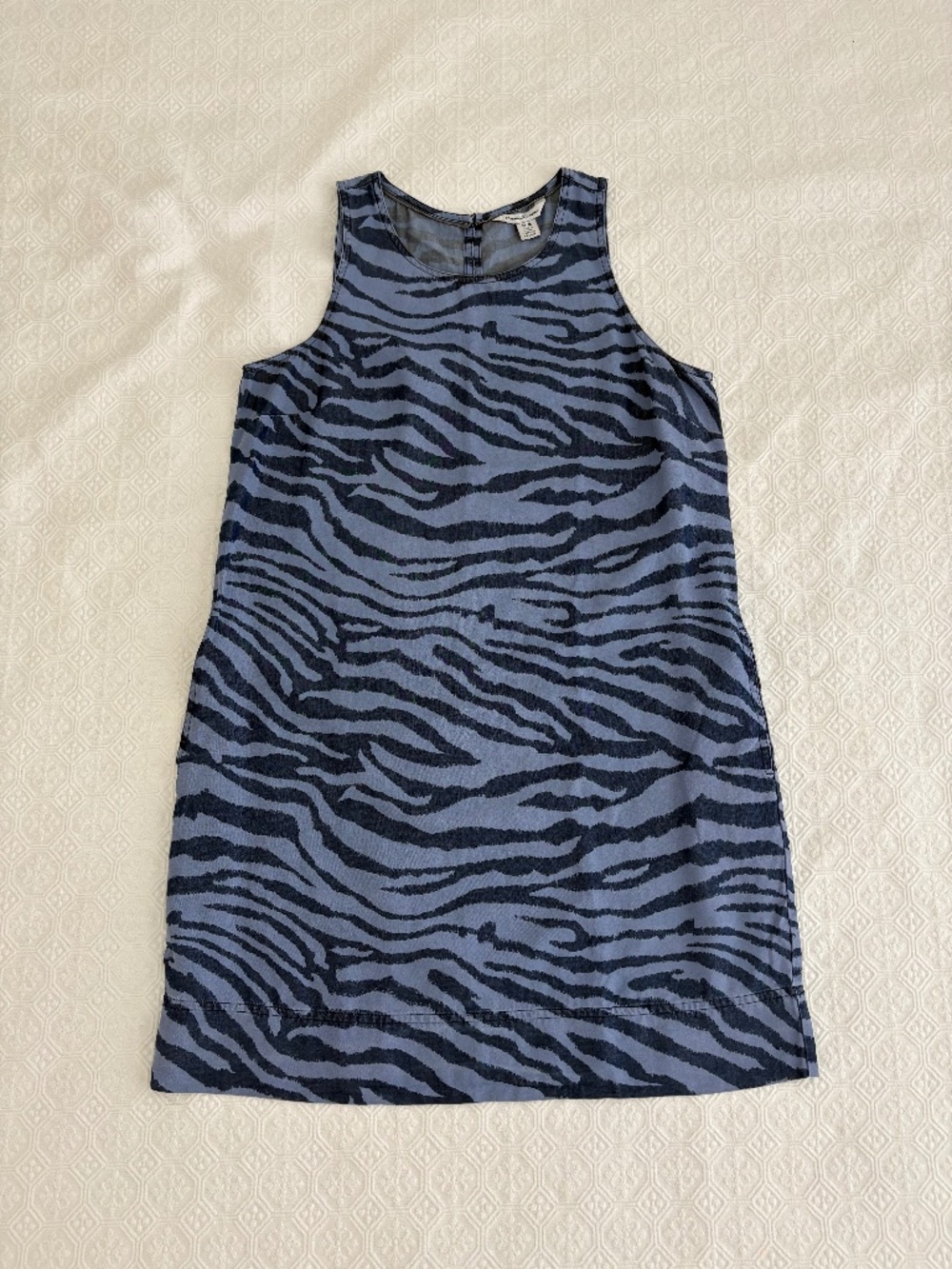 Tommy Bahama Zeb-Ra-Taunt Zebra Print Shift Dress M